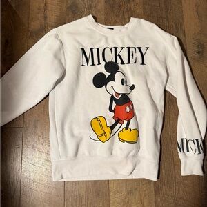 Mickey Mouse White Sweater
